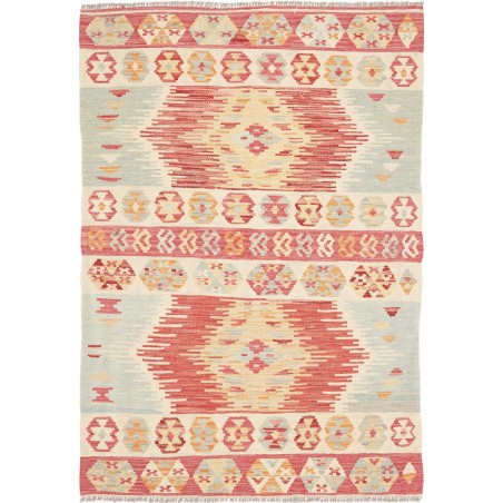 Tappeto Kilim Afghanistan giallo 102x145