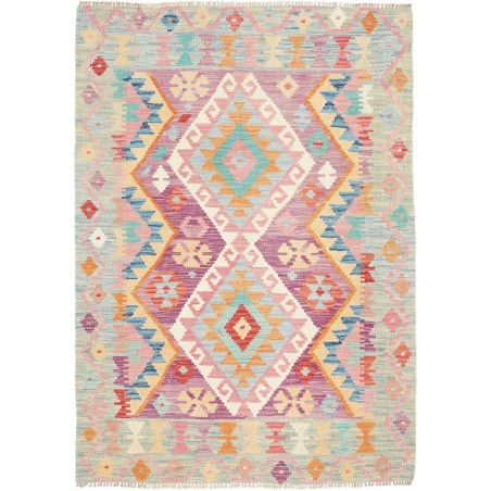 Tappeto Kilim Afghanistan beige arancione 97x134