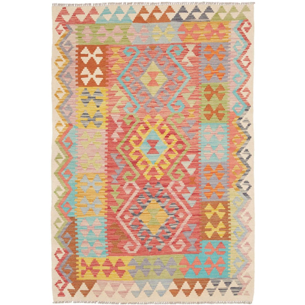 Tappeto Kilim Afghanistan marrone 102x146