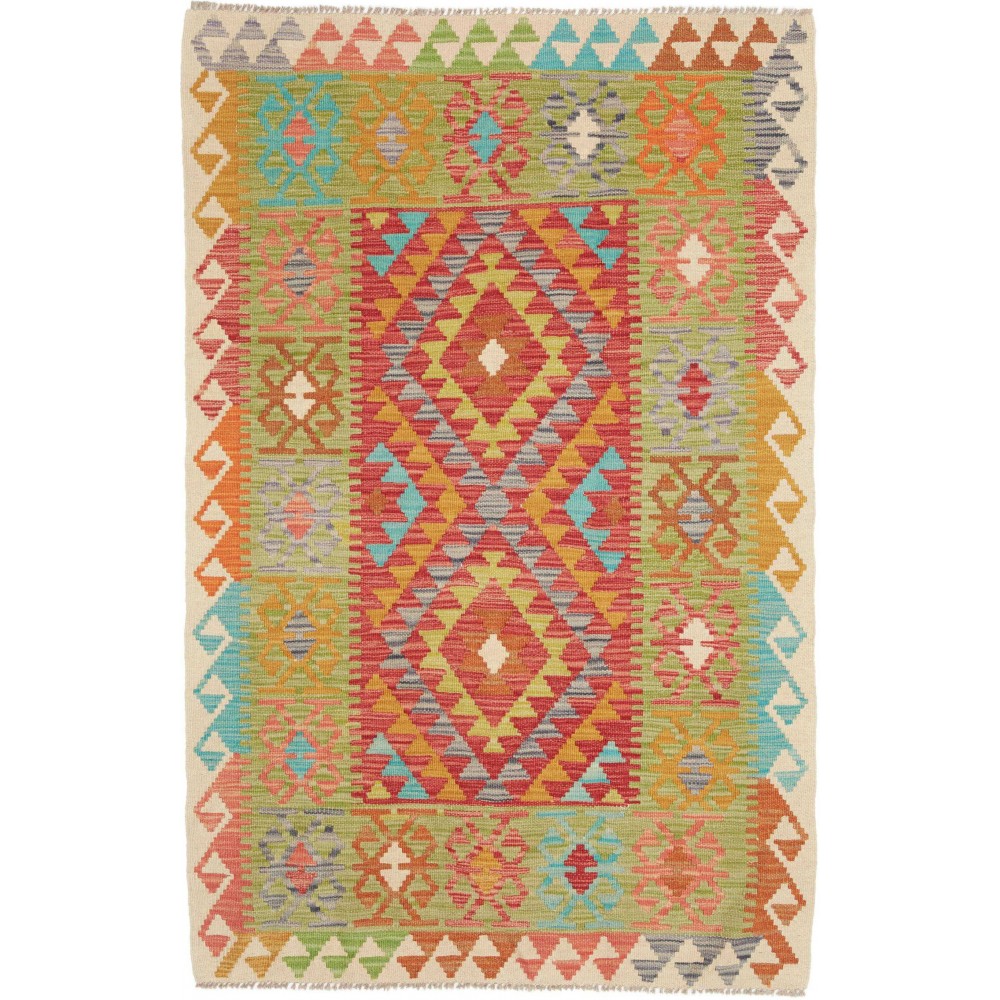 Tappeto Kilim Afghanistan marrone 101x156