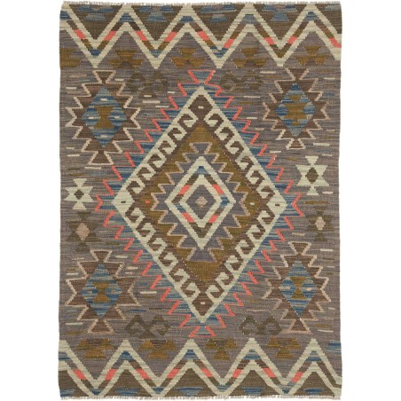 Tappeto Kilim Afghanistan azzurro marrone 105x146