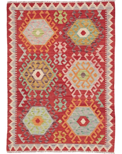 Tappeto Kilim Afghanistan marrone 106x144