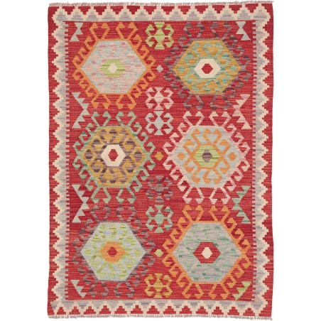 Tappeto Kilim Afghanistan marrone 106x144