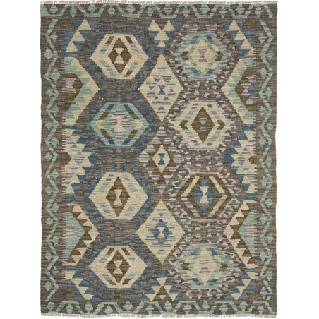 Tappeto Kilim Afghanistan bianco beige 109x144