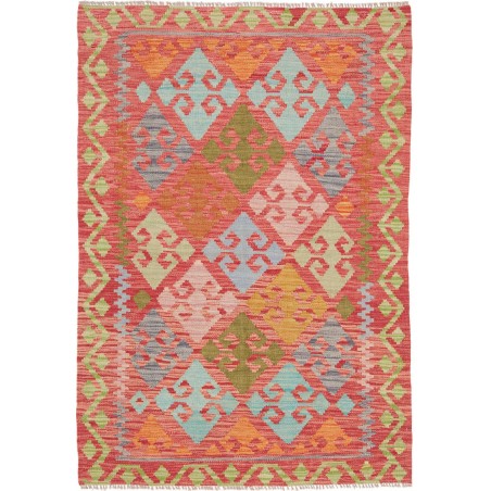 Tappeto Kilim Afghanistan marrone bianco 101x144