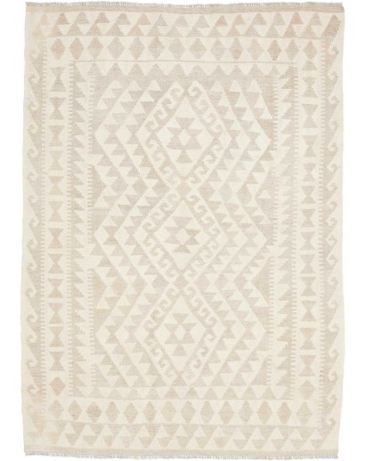 Tappeto Kilim Afghanistan bianco 124x172