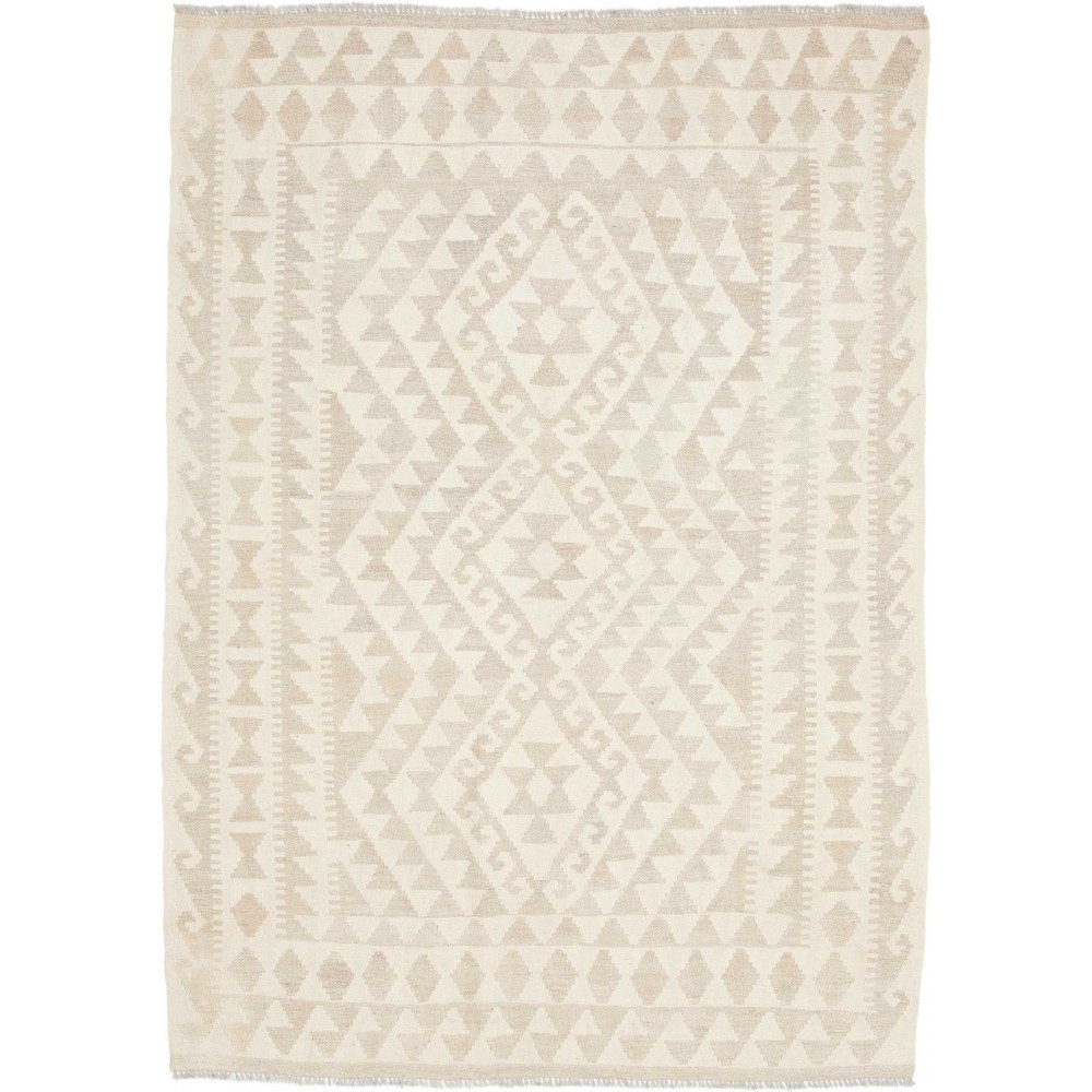 Tappeto Kilim Afghanistan bianco 124x172