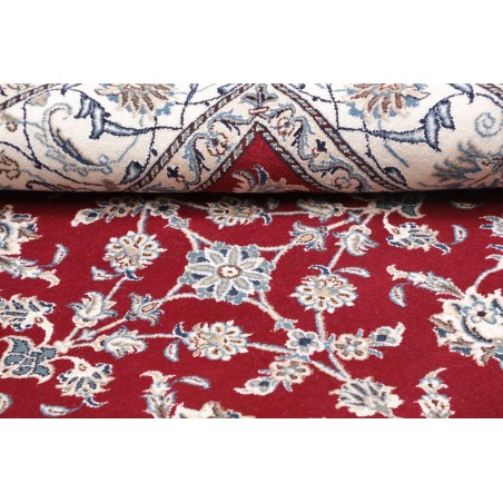 Tappeto Nain Kashmar Persia bianco grigio 197x204