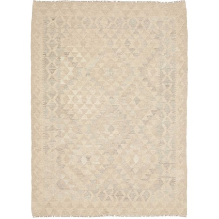 Tappeto Kilim Afghanistan bianco beige 134x181
