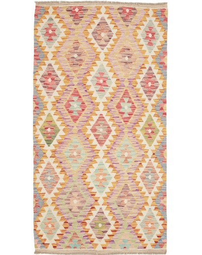 Tappeto Kilim Afghanistan marrone 106x198