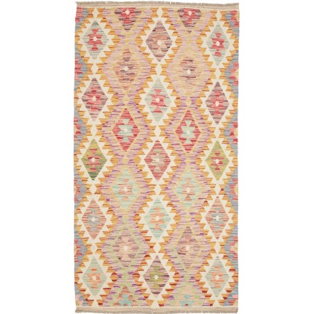 Tappeto Kilim Afghanistan marrone 106x198