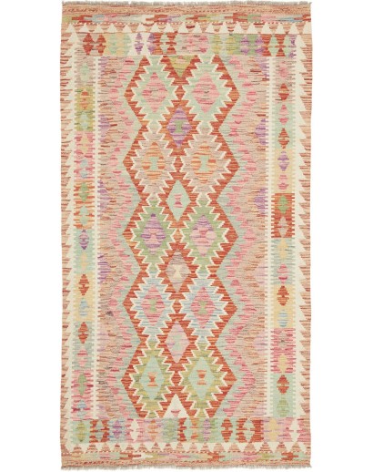 Tappeto Kilim Afghanistan marrone beige 105x193