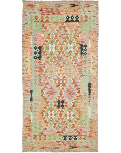 Tappeto Kilim Afghanistan marrone 104x208