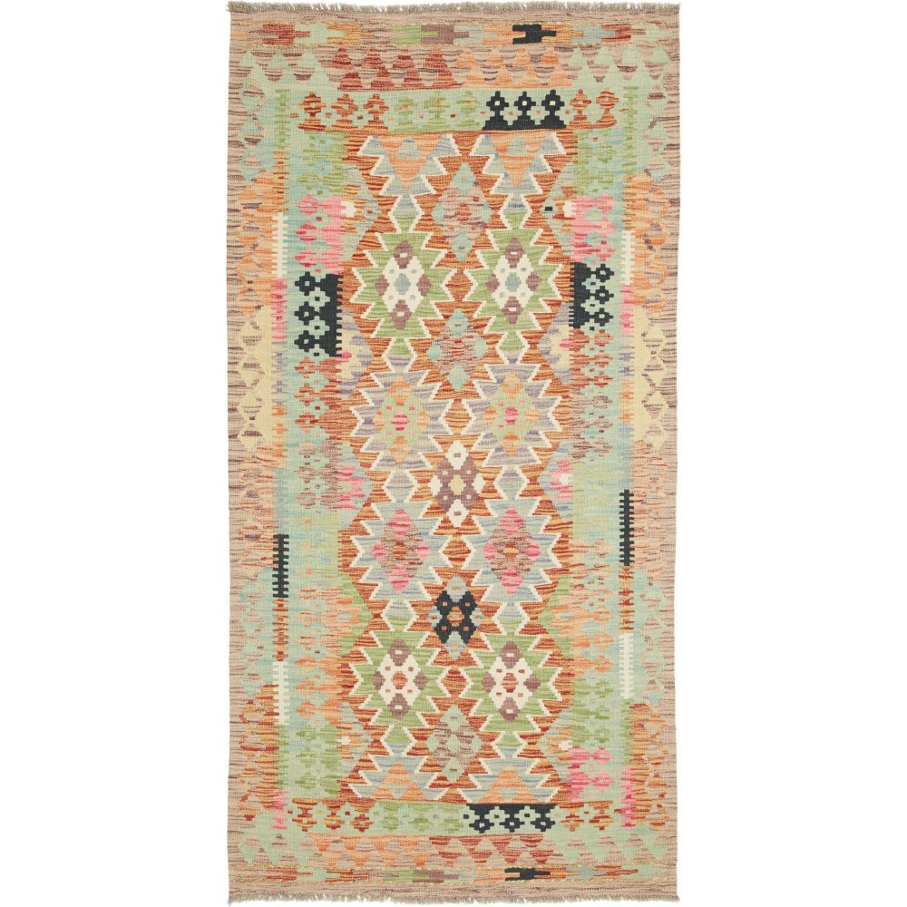 Tappeto Kilim Afghanistan marrone 104x208