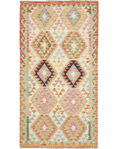 Tappeto Kilim Afghanistan marrone beige 100x192