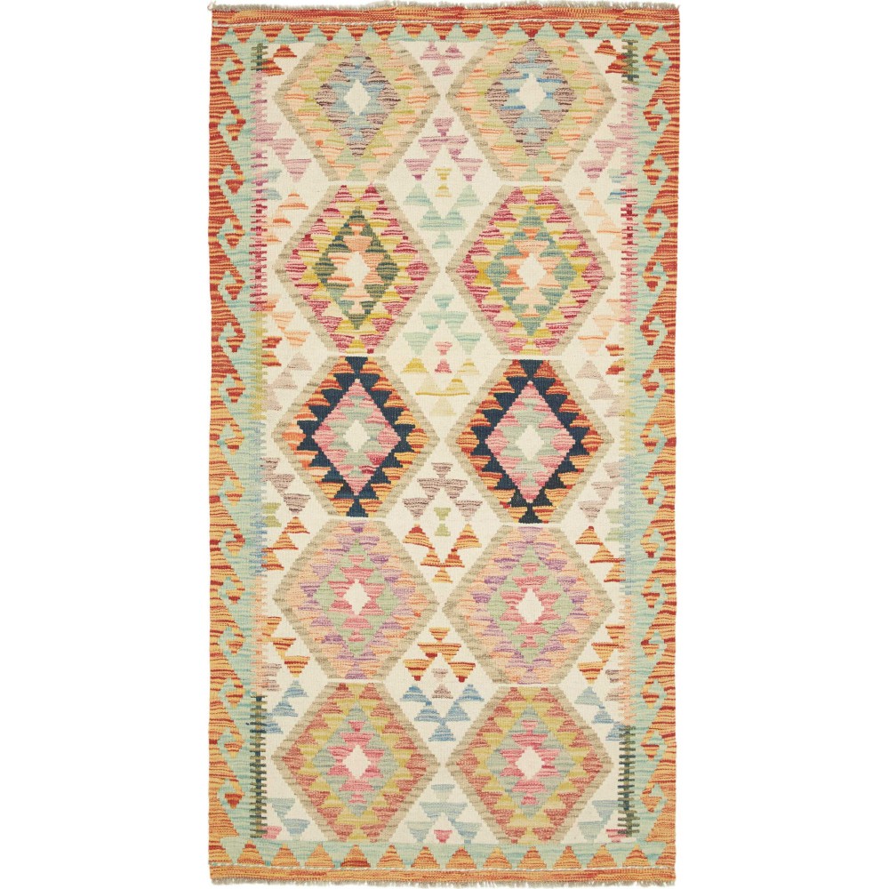 Tappeto Kilim Afghanistan marrone beige 100x192