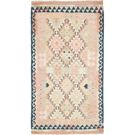 Tappeto Kilim Afghanistan giallo grigio 101x183