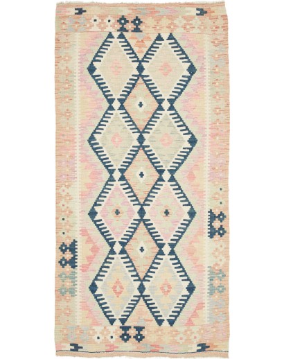 Tappeto Kilim Afghanistan giallo 97x194