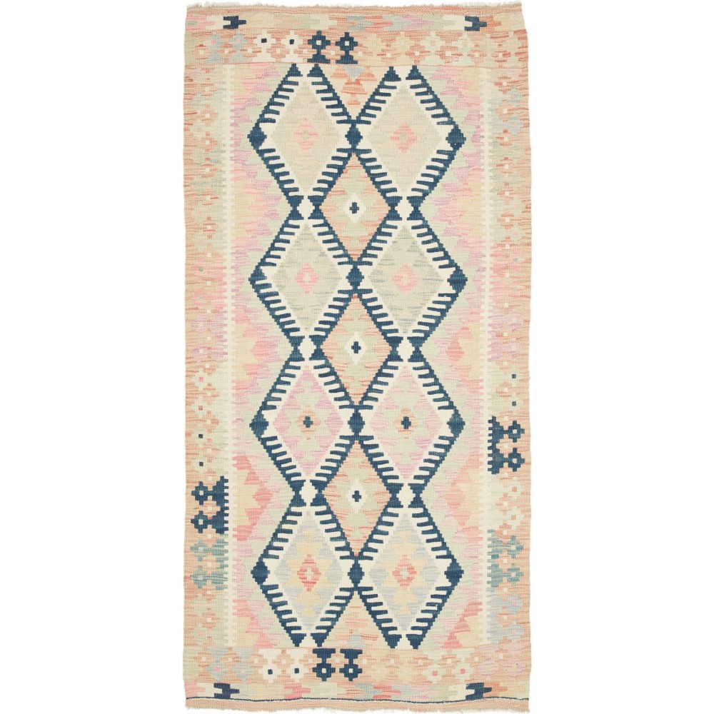 Tappeto Kilim Afghanistan giallo 97x194
