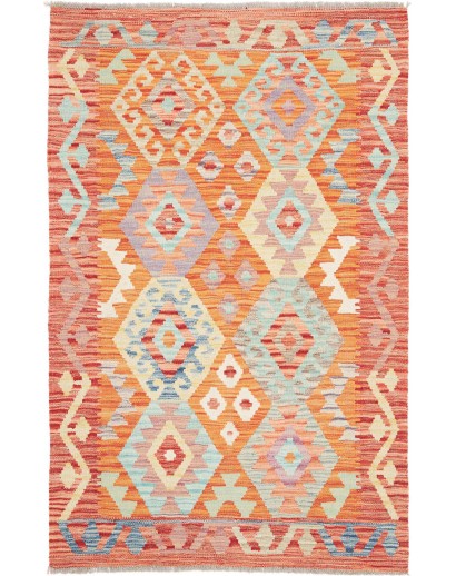 Tappeto Kilim Afghanistan marrone 101x157