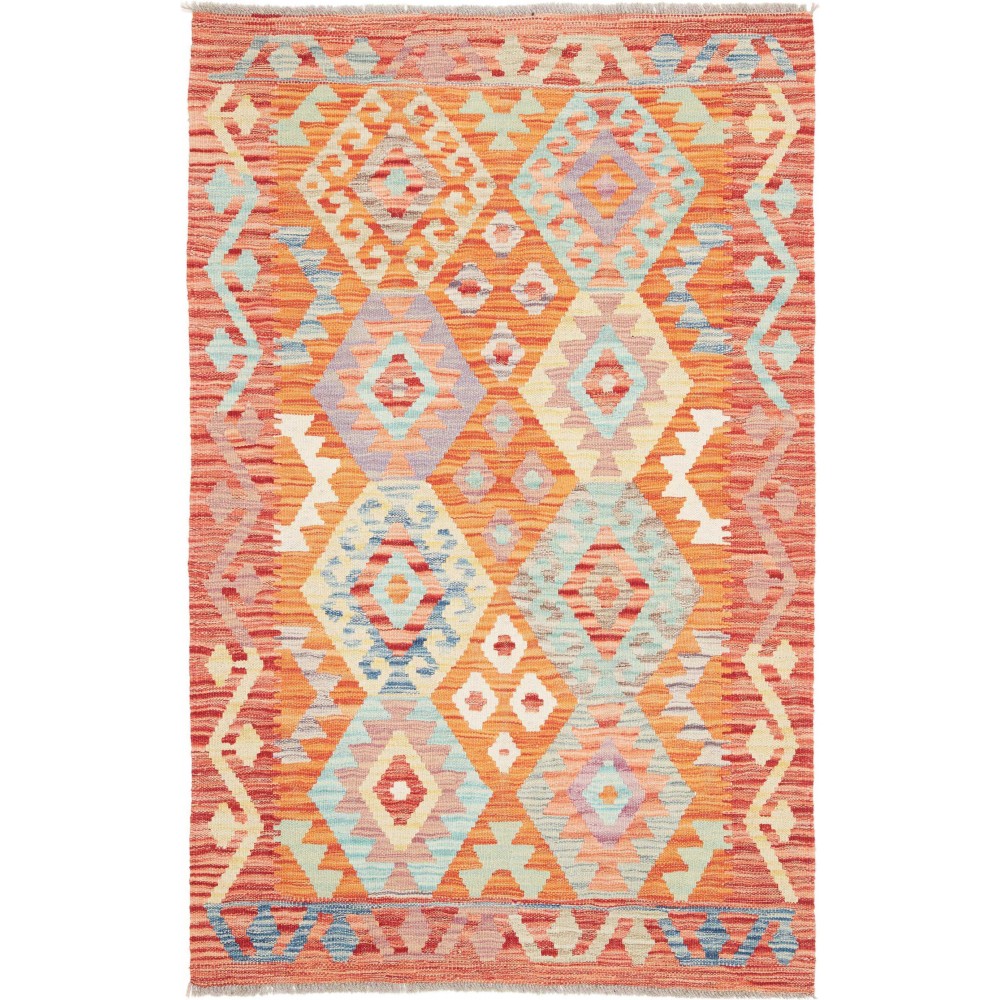 Tappeto Kilim Afghanistan marrone 101x157