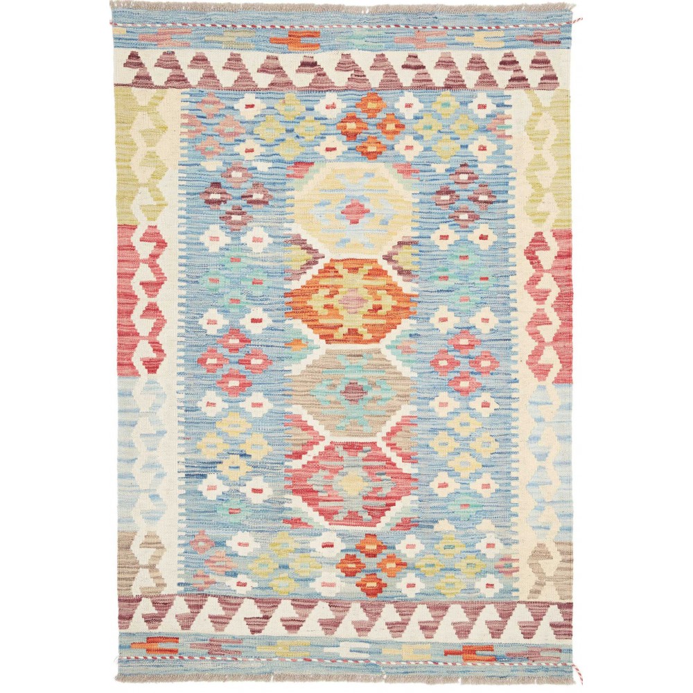 Tappeto Kilim Afghanistan beige marrone 100x147
