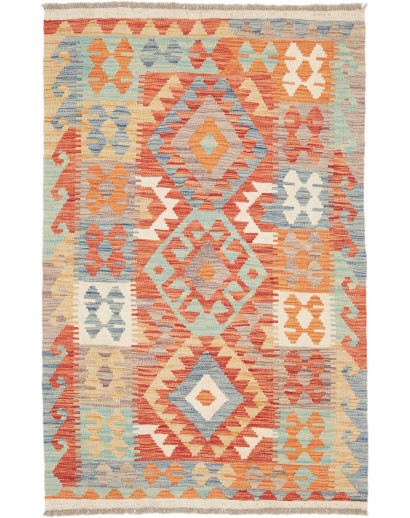 Tappeto Kilim Afghanistan marrone 98x151