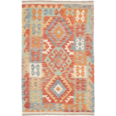 Tappeto Kilim Afghanistan marrone 98x151