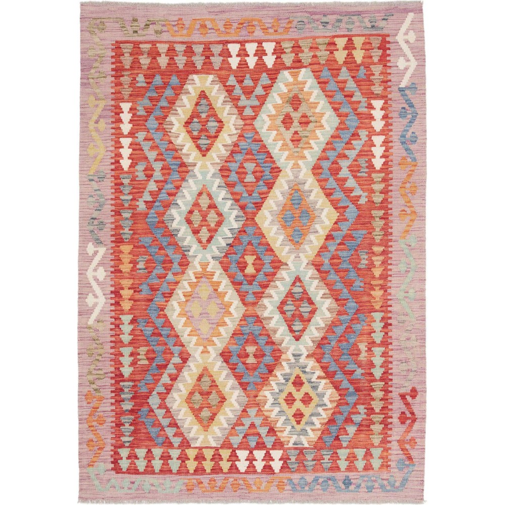 Tappeto Kilim Afghanistan marrone 124x177