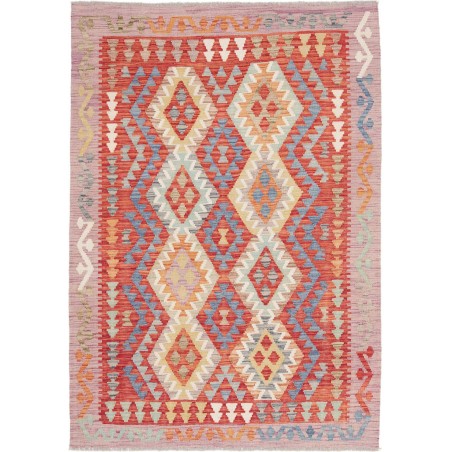Tappeto Kilim Afghanistan marrone 124x177