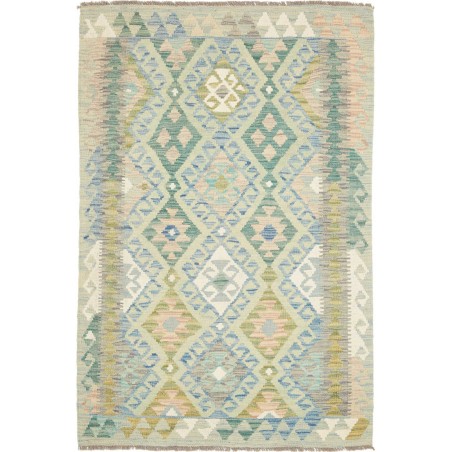 Tappeto Kilim Afghanistan beige grigio 104x153