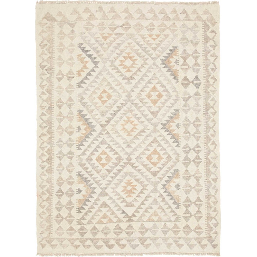 Tappeto Kilim Afghanistan bianco 127x172