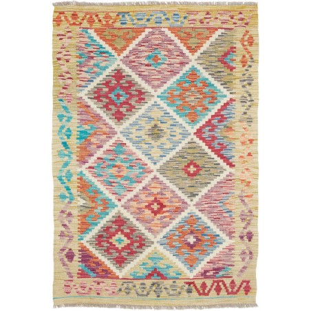 Tappeto Kilim Afghanistan marrone 100x145