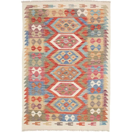 Tappeto Kilim Afghanistan marrone 99x147