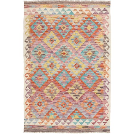 Tappeto Kilim Afghanistan marrone beige 101x150