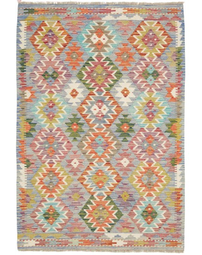 Tappeto Kilim Afghanistan marrone beige 102x152