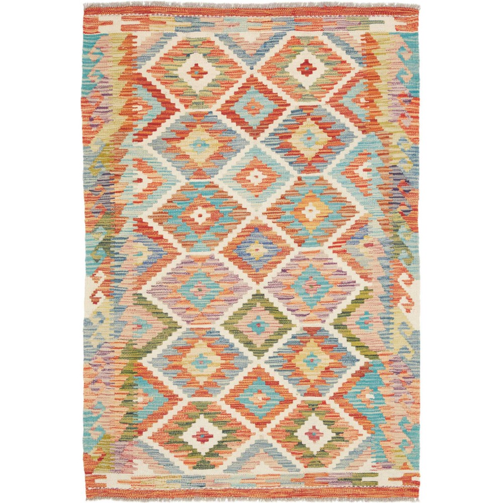 Tappeto Kilim Afghanistan marrone 102x152