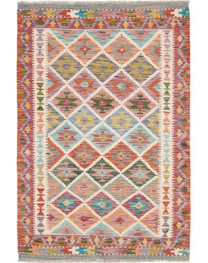 Tappeto Kilim Afghanistan marrone 103x152