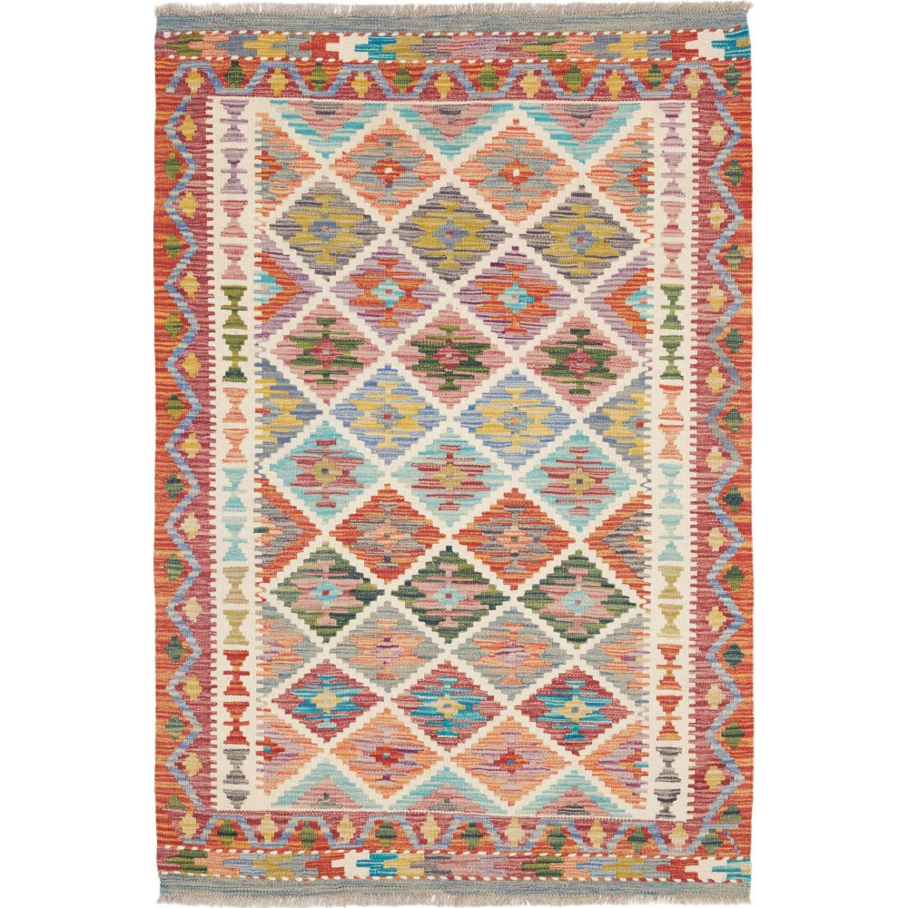 Tappeto Kilim Afghanistan marrone 103x152