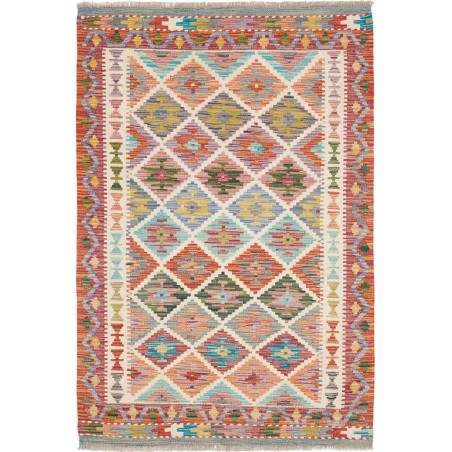 Tappeto Kilim Afghanistan marrone 103x152