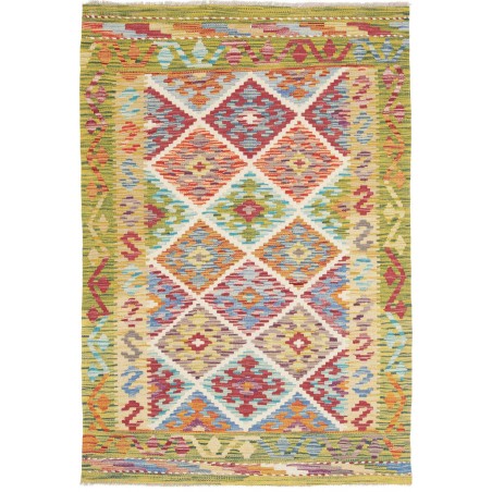 Tappeto Kilim Afghanistan marrone 105x151