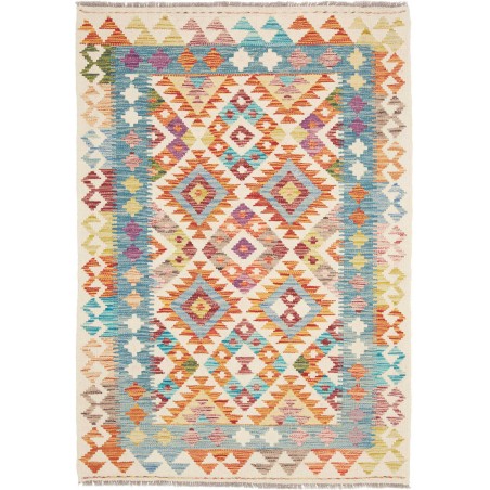Tappeto Kilim Afghanistan beige marrone 105x153