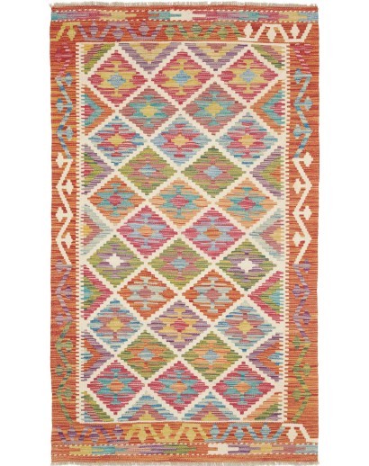 Tappeto Kilim Afghanistan marrone 100x174