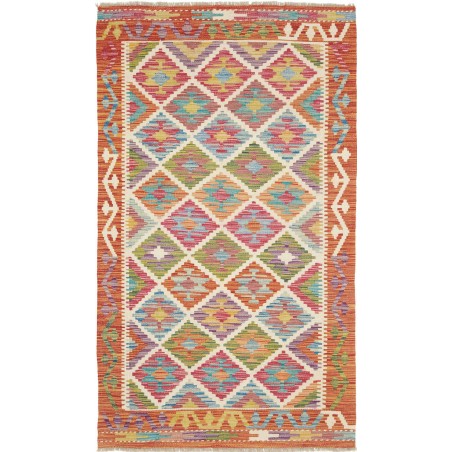 Tappeto Kilim Afghanistan marrone 100x174