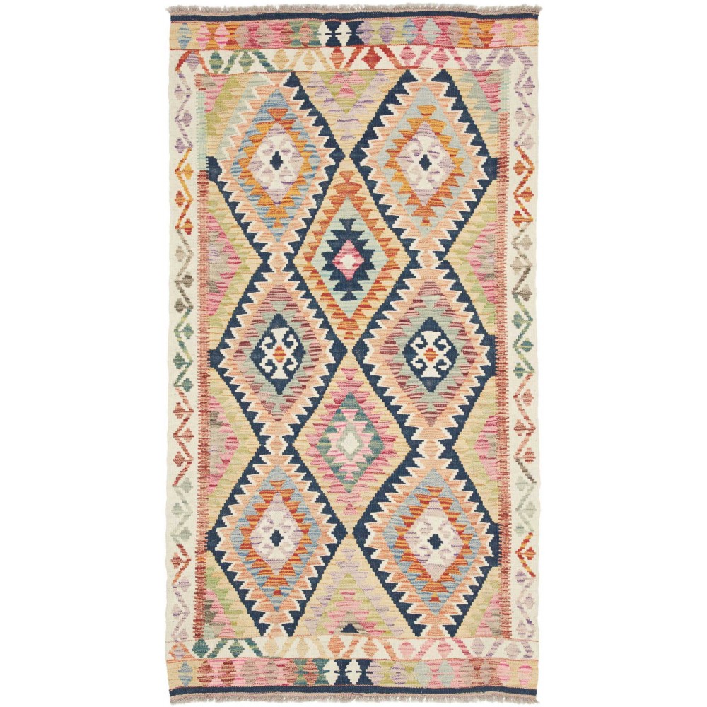 Tappeto Kilim Afghanistan beige grigio 100x189