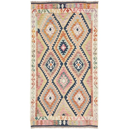 Tappeto Kilim Afghanistan beige grigio 100x189