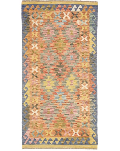 Tappeto Kilim Afghanistan marrone 100x193