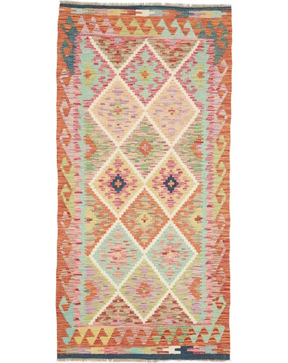 Tappeto Kilim Afghanistan marrone 102x207