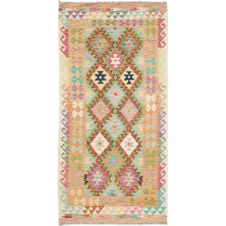 Tappeto Kilim Afghanistan marrone grigio 104x205
