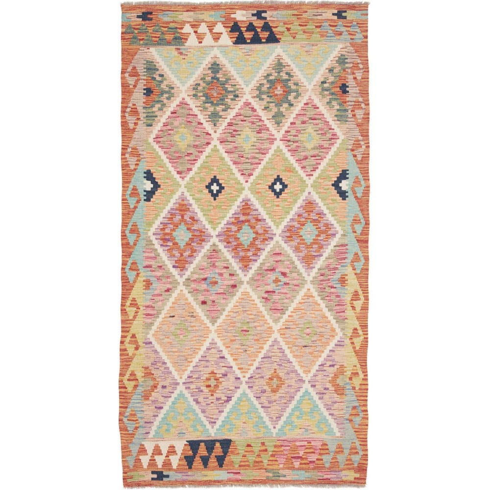 Tappeto Kilim Afghanistan marrone 105x204